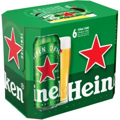 6x500ml Heineken