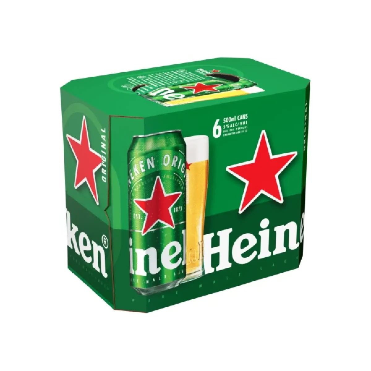6x500ml Heineken